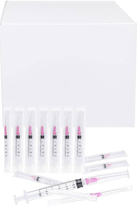 100‑Pack 3 ml Luer‑Lock Syringes 